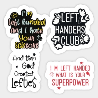 Left handers club Sticker